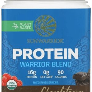 Sunwarrior protein warrior blend 375g - čokoláda
