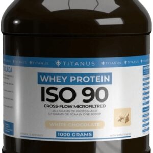 Titánus whey isolate 90 1000g - bílá čokoláda