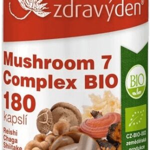 Zdravý den mushroom 7 complex bio 180 kapslí