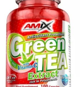 Amix green tea extrakt s vitamínem c 100 kapslí