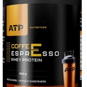 Atp nutrition coffee espresso whey protein 360 g - dark brown