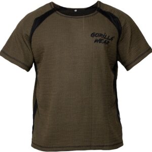 Gorilla wear augustine old school work out top army green