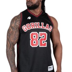 Gorilla wear pánské tílko san mateo černá/červená - xl