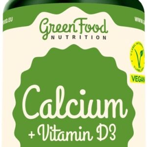 Greenfood vápník + vitamin d3 60 kapslí