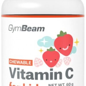 Gymbeam vitamín c tablety na cucání pro děti 120 tablet - jahoda