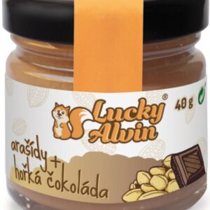 Lucky alvin mini edice 40 g - arašídy/ hořká čokoláda