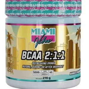 Miami vibes bcaa 2:1:1 powder 270 g - lemon