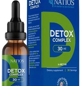 Natios detox complex bylinné kapky v mct oleji 30 ml