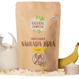 Natural protein proteinová náhrada jídla 350 g - banán