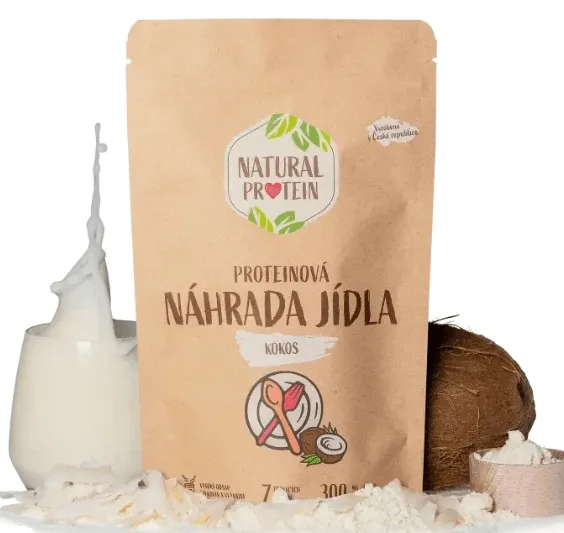 Natural protein proteinová náhrada jídla 350 g - kokos
