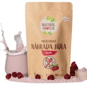 Natural protein proteinová náhrada jídla 350 g - malina