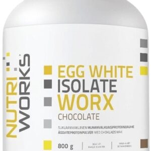Nutriworks egg white isolate worx 800 g - čokoláda