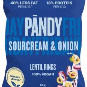 Pandy čočkové chipsy 50 g - sourcream/onion