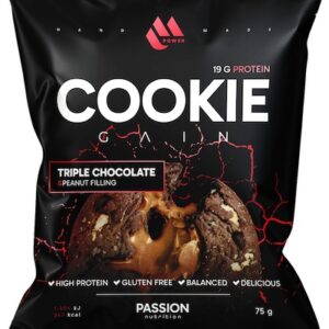 Passion nutrition mpower cookie gain 75 g - tři druhy