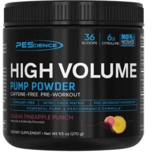Pescience high volume stim-free pre-workout - guava pineapple punch