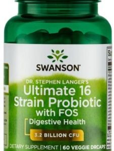 Swanson dr. stephen langer's ultimate 16 strain probiotic with fos 60