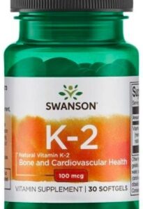 Swanson vitamín k2 natural 100 mcq 30 kapslí