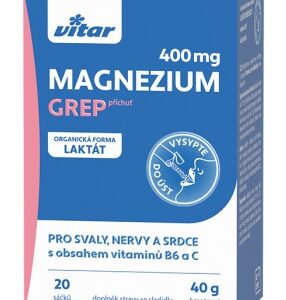 Vitar magnézium 400 mg 20 sáčků
