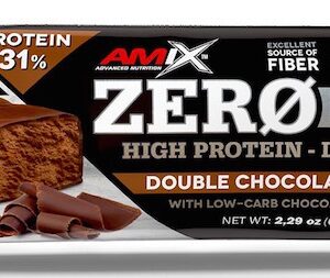 Amix zero hero 31% protein bar 65g - double chocolate