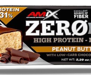 Amix zero hero 31% protein bar 65g - peanut butter