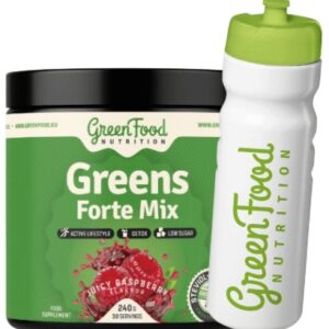 Greenfood greens forte mix 240 g + láhev zdarma