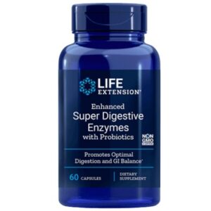Life extension enhanced super digestive enzymes with probiotics 60