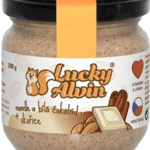 Lucky alvin mandle a bílá čokoláda + skořice