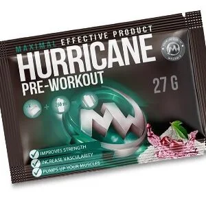 Maxxwin hurricane pre-workout 27 g višeň