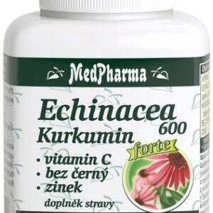 Medpharma echinacea 600 forte + kurkumin + vit. c + bez černý + zinek