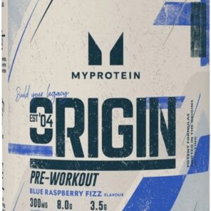 Myprotein origin pre-workout 600 g - modrá malina
