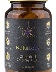 Naturlabs chelated zn & se + cu 60 kapslí