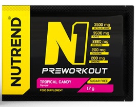 Nutrend n1 pre-workout - 17g - tropical candy