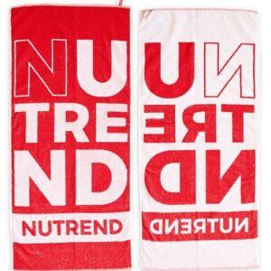 Nutrend ručník - bíločervený