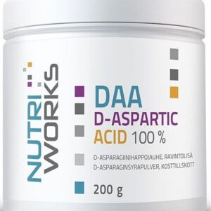 Nutriworks daa d-aspartic acid 100% 200g