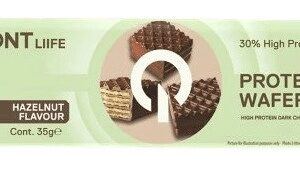 Qnt protein vegan wafer 35 g - oříšek