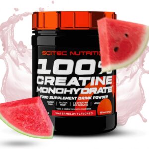 Scitec 100% creatine monohydrate 300 g - vodní meloun