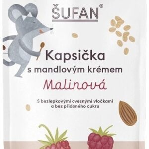 Šufan kapsička s mandlovým krémem 110 g - malinová