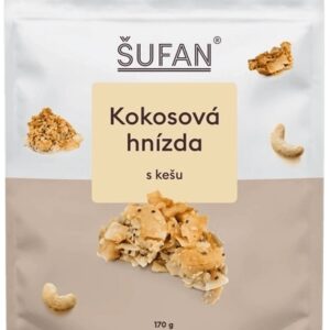 Šufan kokosová hnízda 170 g - s kešu
