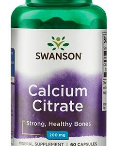 Swanson calcium citrate (vápník citrát) 200 mg 60 kapslí