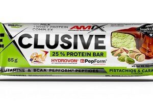 Amix exclusive protein bar 85g - pistácie/karamel