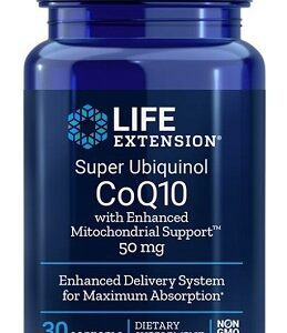 Life extension super ubiquinol coq10 with enhanced mitochondrial
