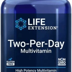 Life extension two-per-day multivitamin