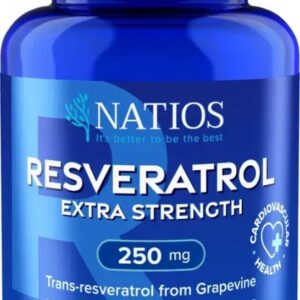 Natios resveratrol extra strenght 250 mg 90 veganských kapslí