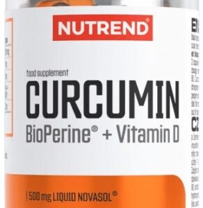 Nutrend curcumin (kurkuma) + bioperine + vitamin d 60 kapslí