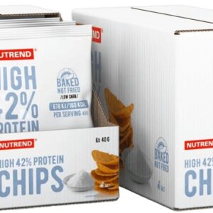 Nutrend high protein chips 6x40g - sůl