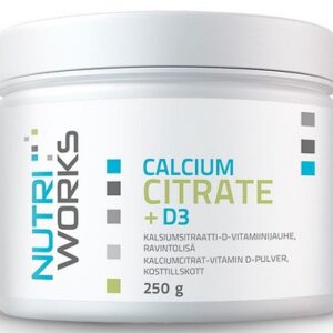 Nutriworks calcium citrate + d3 250 g