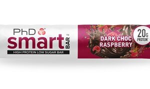 Phd smart bar 64 g tmavá čokoláda malina