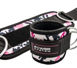 Power system kotníkový adaptér ankle straps camo - černo/růžová