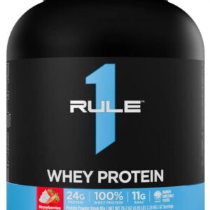 Rule 1 whey protein 2240 g - strawberries and creme