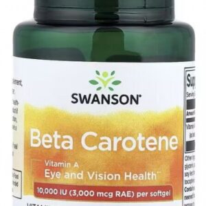 Swanson beta karoten vitamín a 10 000 iu 100 kapslí